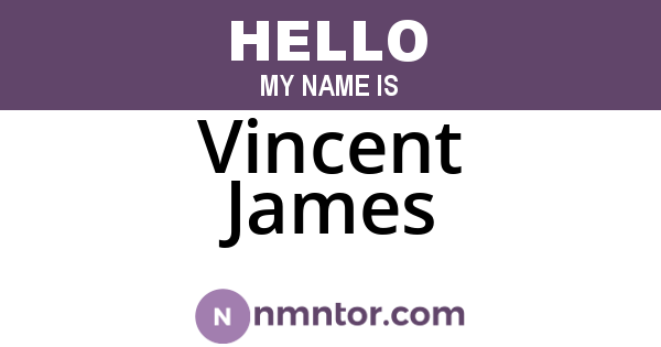 Vincent James