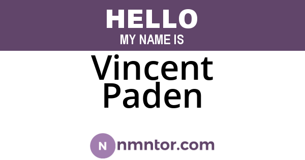 Vincent Paden
