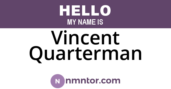 Vincent Quarterman