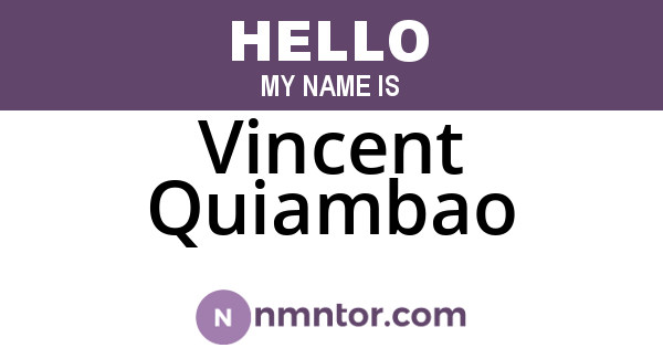 Vincent Quiambao