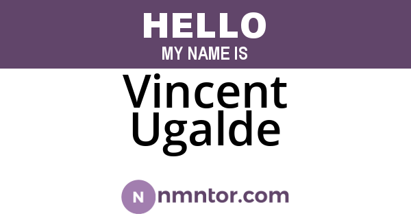 Vincent Ugalde