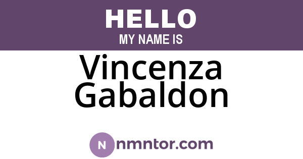 Vincenza Gabaldon