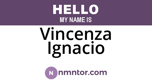 Vincenza Ignacio