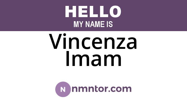 Vincenza Imam