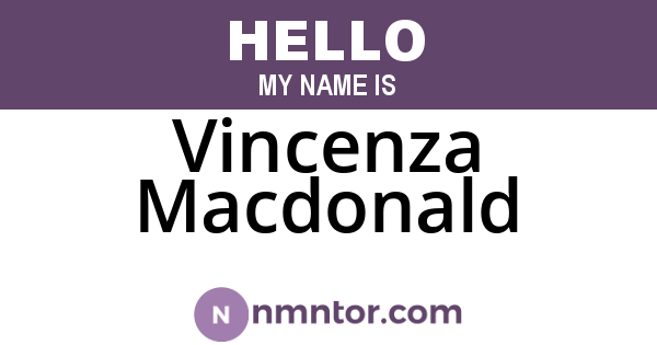Vincenza Macdonald