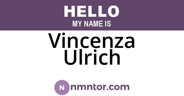 Vincenza Ulrich