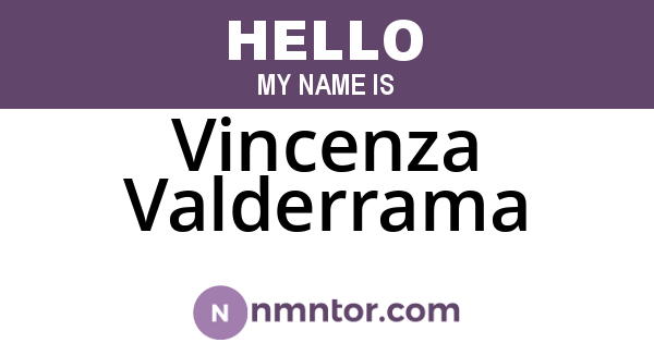 Vincenza Valderrama