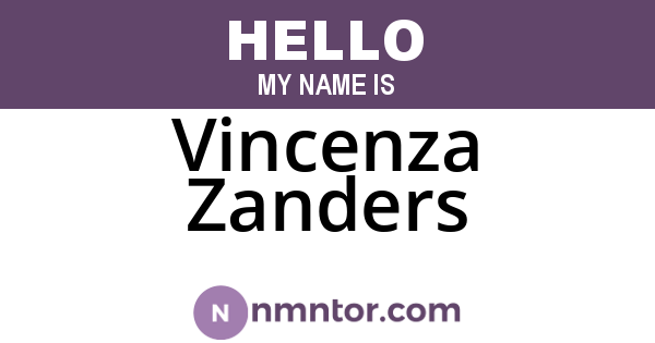 Vincenza Zanders