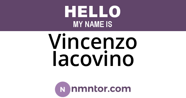 Vincenzo Iacovino