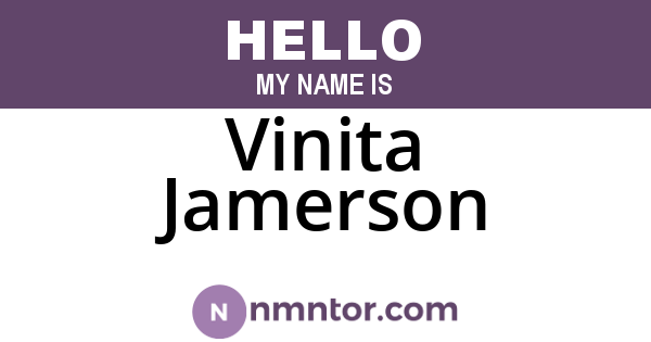 Vinita Jamerson