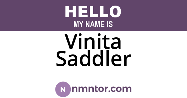 Vinita Saddler