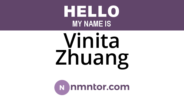 Vinita Zhuang