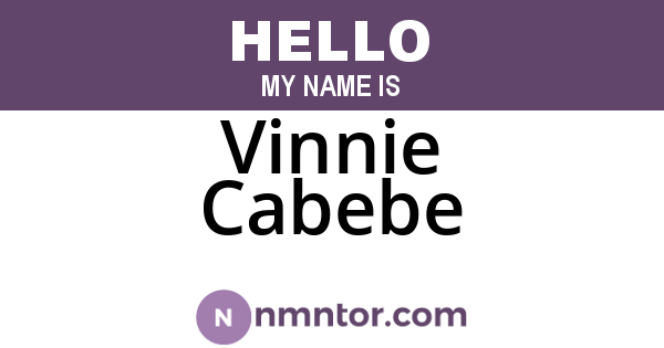 Vinnie Cabebe
