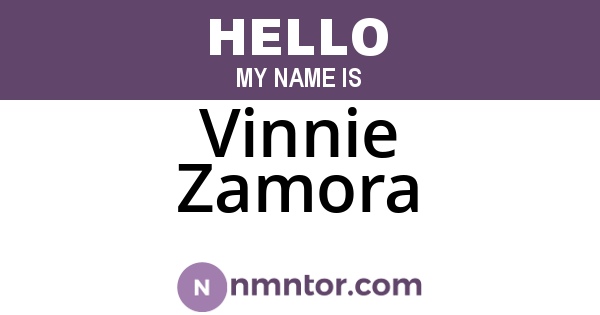 Vinnie Zamora