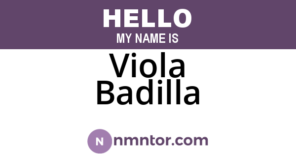 Viola Badilla
