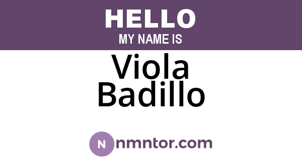 Viola Badillo