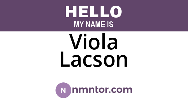 Viola Lacson