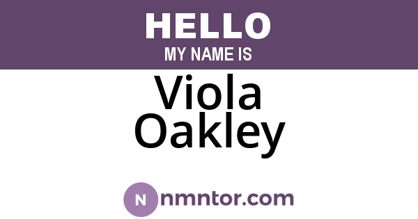 Viola Oakley