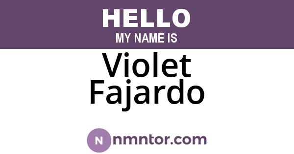 Violet Fajardo