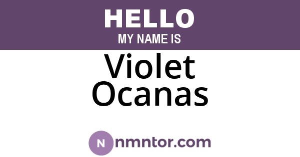 Violet Ocanas