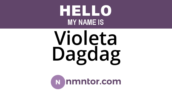 Violeta Dagdag
