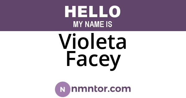 Violeta Facey