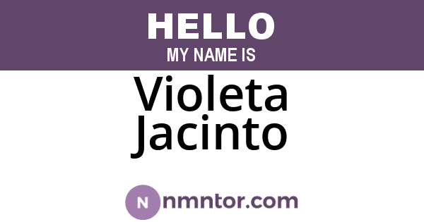 Violeta Jacinto