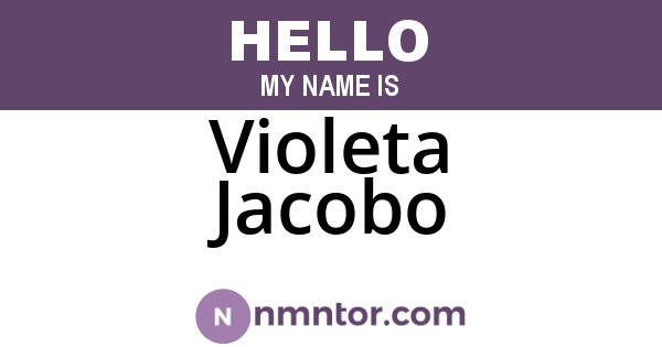 Violeta Jacobo