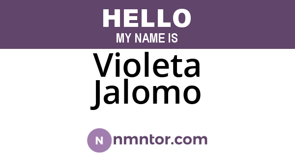 Violeta Jalomo