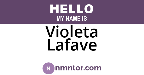 Violeta Lafave