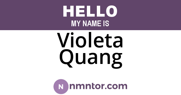 Violeta Quang