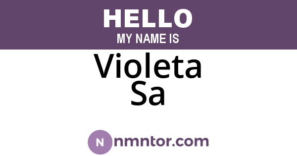 Violeta Sa