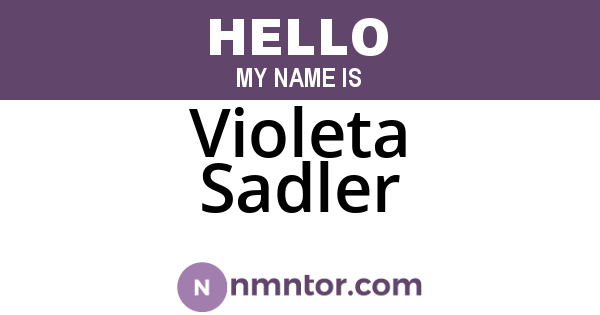 Violeta Sadler