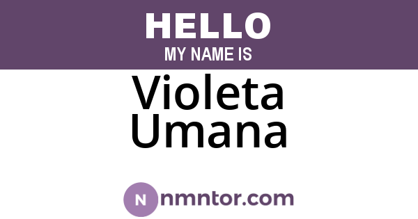 Violeta Umana