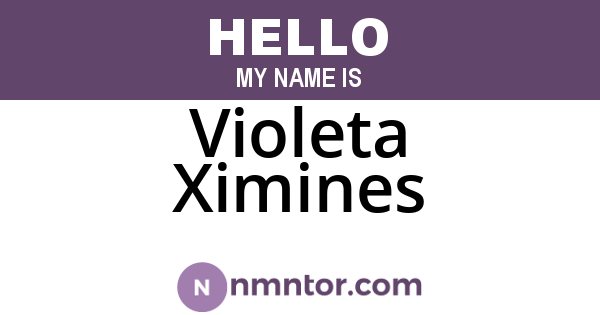 Violeta Ximines