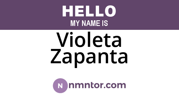 Violeta Zapanta