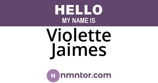 Violette Jaimes