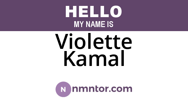 Violette Kamal
