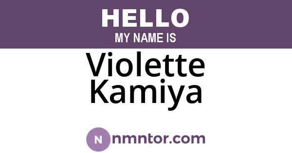 Violette Kamiya
