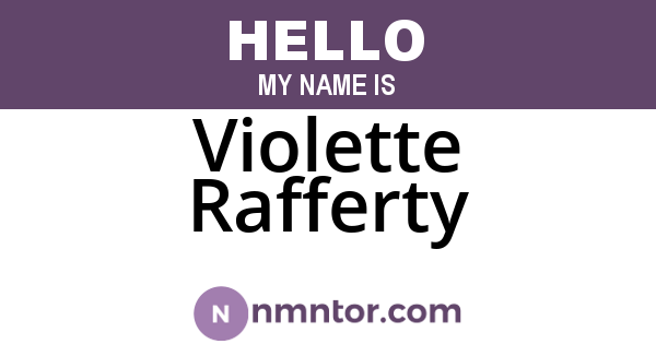 Violette Rafferty