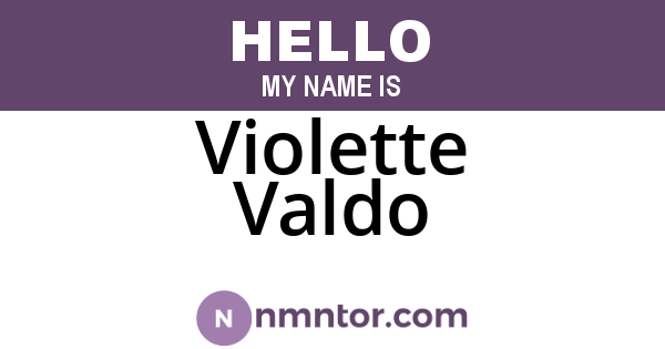 Violette Valdo