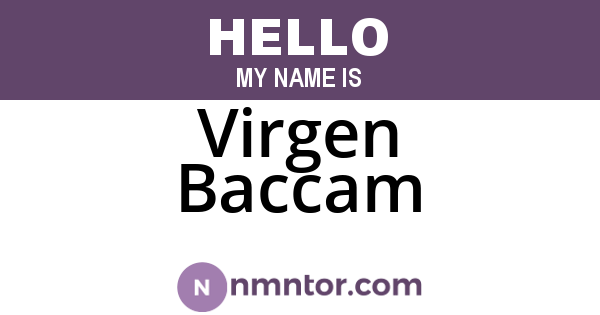 Virgen Baccam