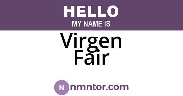 Virgen Fair