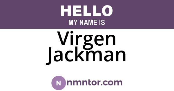 Virgen Jackman