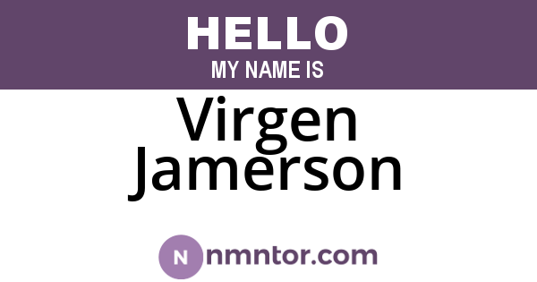 Virgen Jamerson
