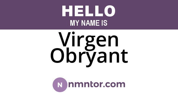 Virgen Obryant