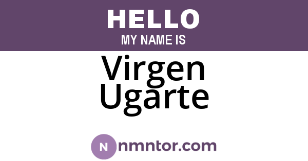 Virgen Ugarte