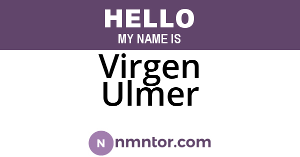 Virgen Ulmer