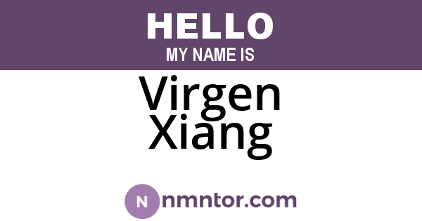 Virgen Xiang
