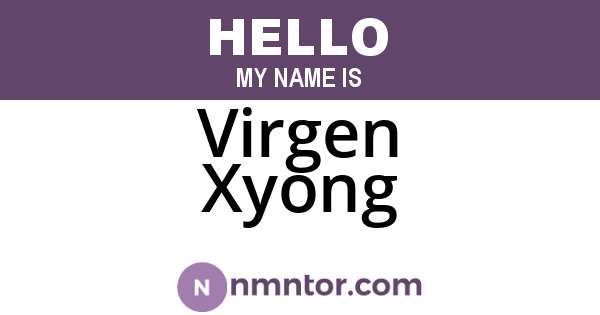 Virgen Xyong